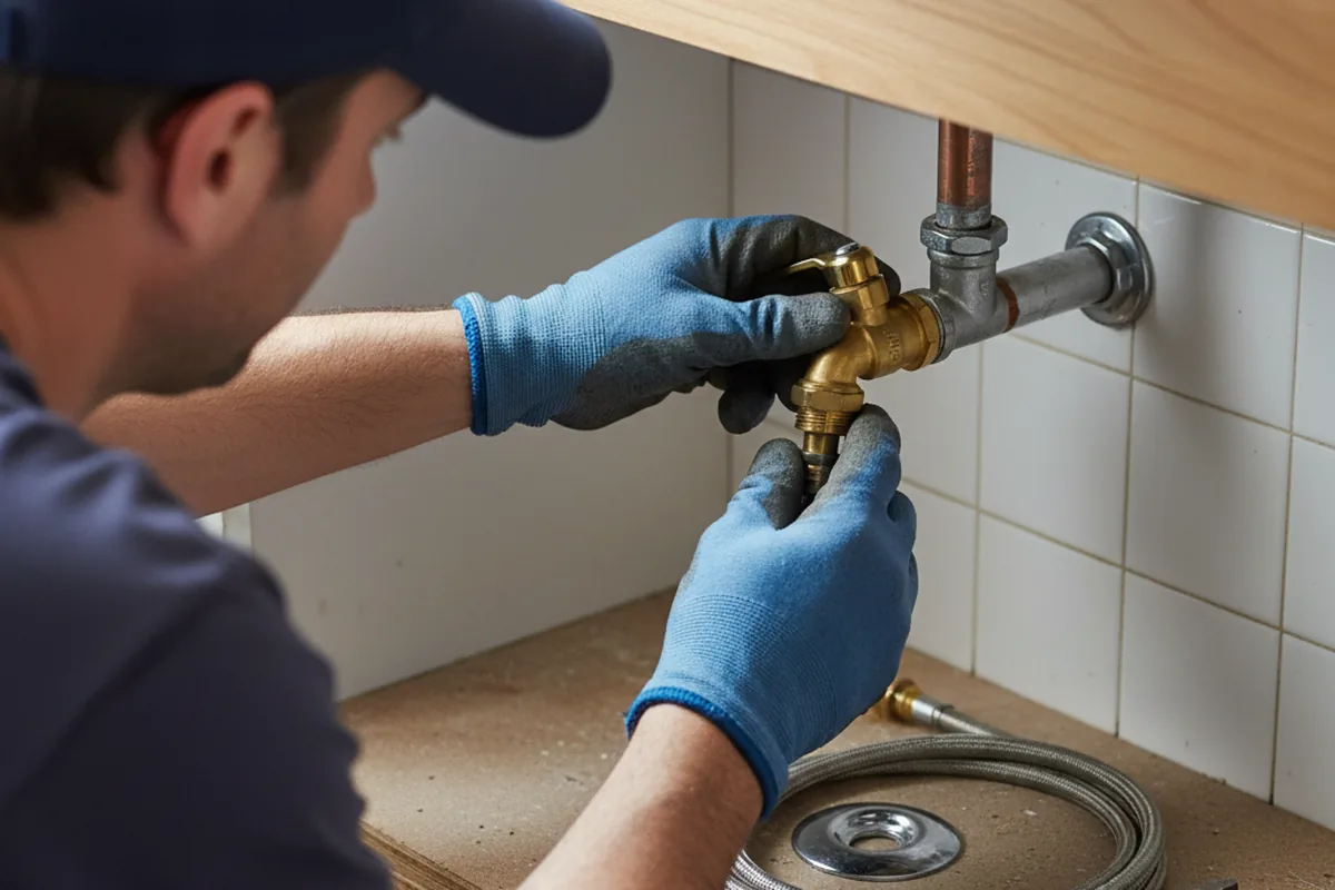 Shutoff valve and fitting work during Emergency Plumbing in Blossvale